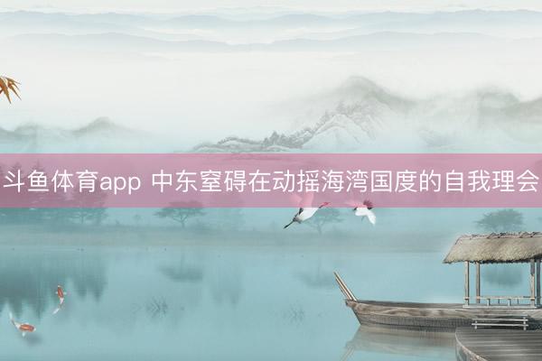 斗鱼体育app 中东窒碍在动摇海湾国度的自我理会
