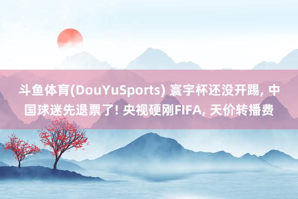 斗鱼体育(DouYuSports) 寰宇杯还没开踢, 中国球迷先退票了! 央视硬刚FIFA, 天价转播费